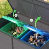 YODOLLA Garden Storage Shed, Outdoor Wheelie Bin Store (2x120L Bins), All-Weather Plastic Shed for Tools/BBQs, Charcoal Gray Plastic(156x98x127cm)