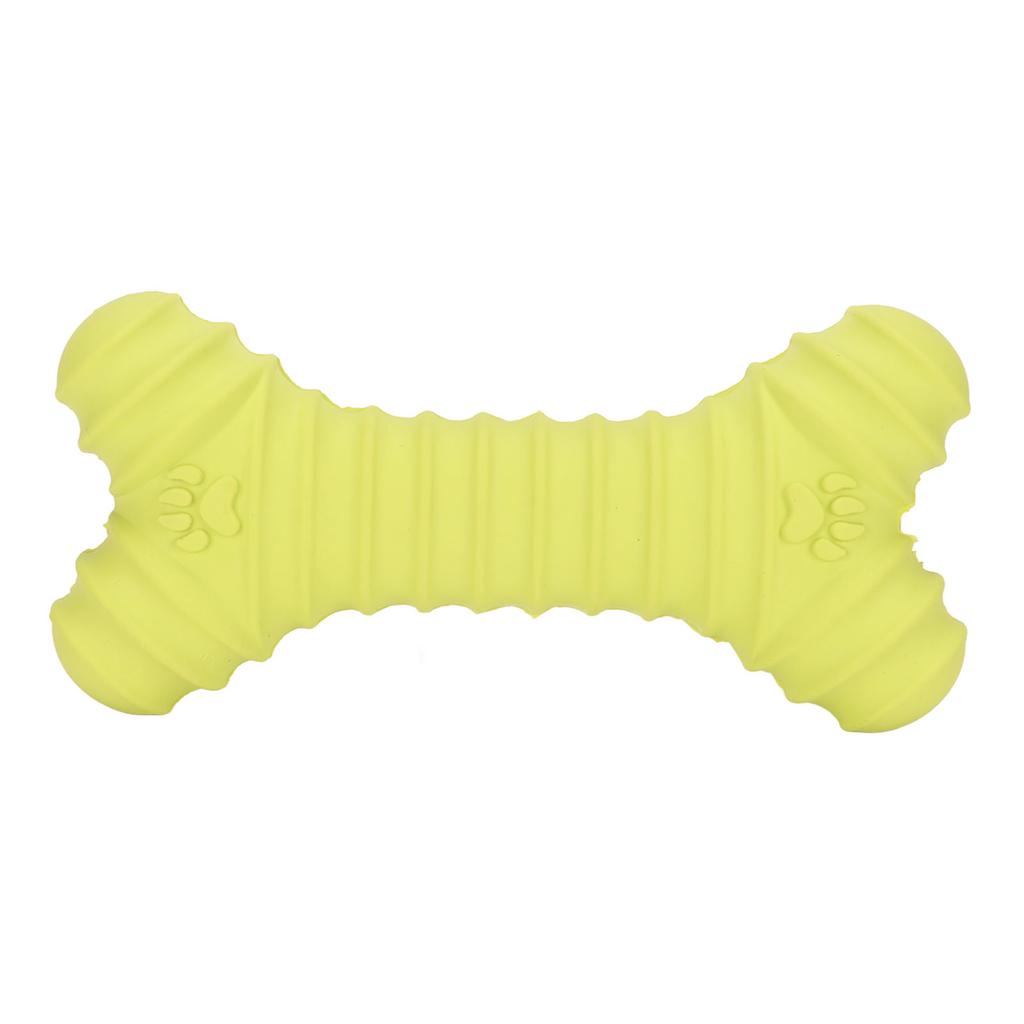 Dog Chew Toy Puppy Teething Bone Latex Teether Squeaky Comfortable Chewing for Pet Chewer