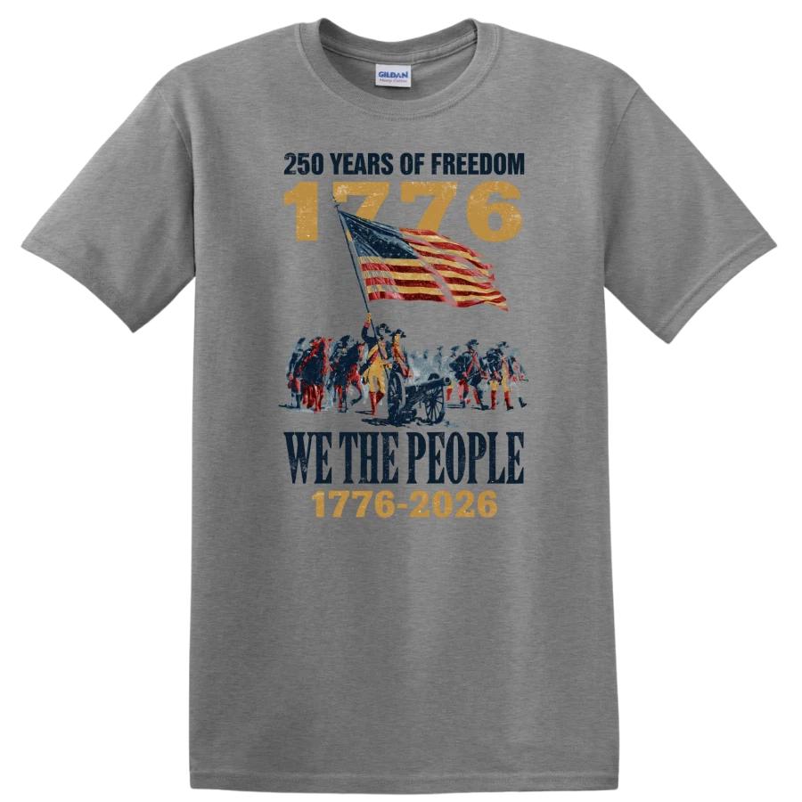 1776 Patriot T Shirt 250 Years Freedom We The People American Flag Retro Tee XXXXL
