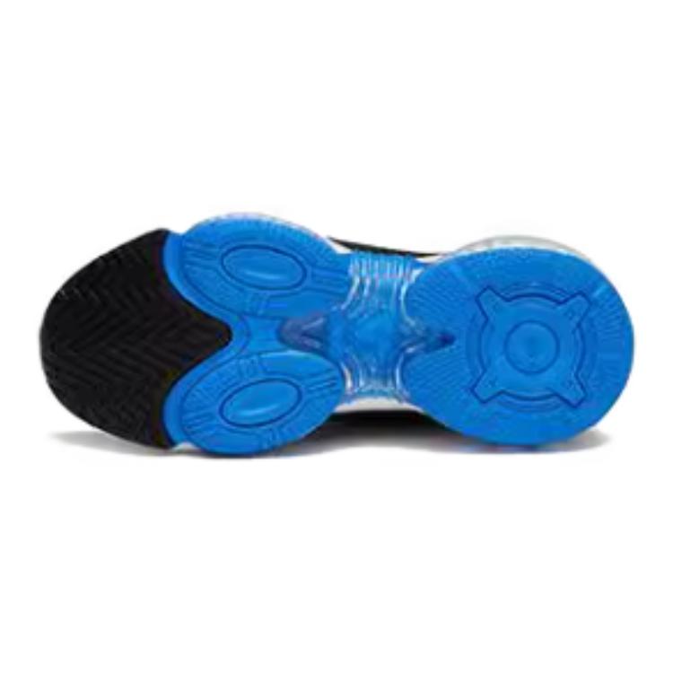 Anta Kids Comfortable Non-Slip Shock Absorbing Low-Top Running Shoes Kids sneaker Black Blue A312325588H-3