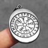 Full Moon Wolf Compass Men Necklaces Stainless Steel Pendant Chain Women Punk Fashion Jewelry New In Accessories Gifts