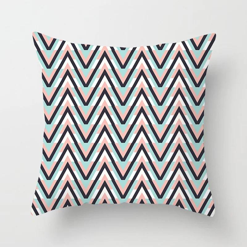 Geometric Deer Pattern Pillowcase Office Living Room Car Ornaments Home Pillowcase