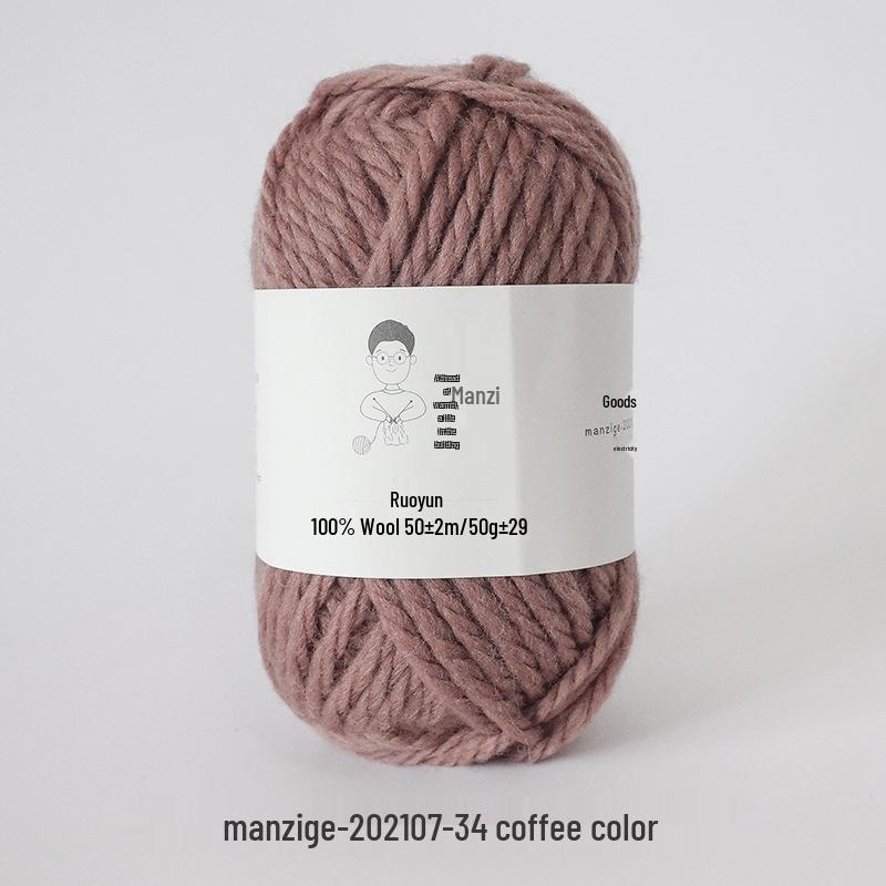 100% reine Wolle Grobgarn zum Handstricken von Mänteln, Schals und Pullovern - 5 mm dick