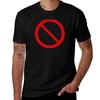 No Symbol Do Not Icon Prohibition Sign (Red On White) Tshirt Antiwrinkle Short Sleeve Tshirt