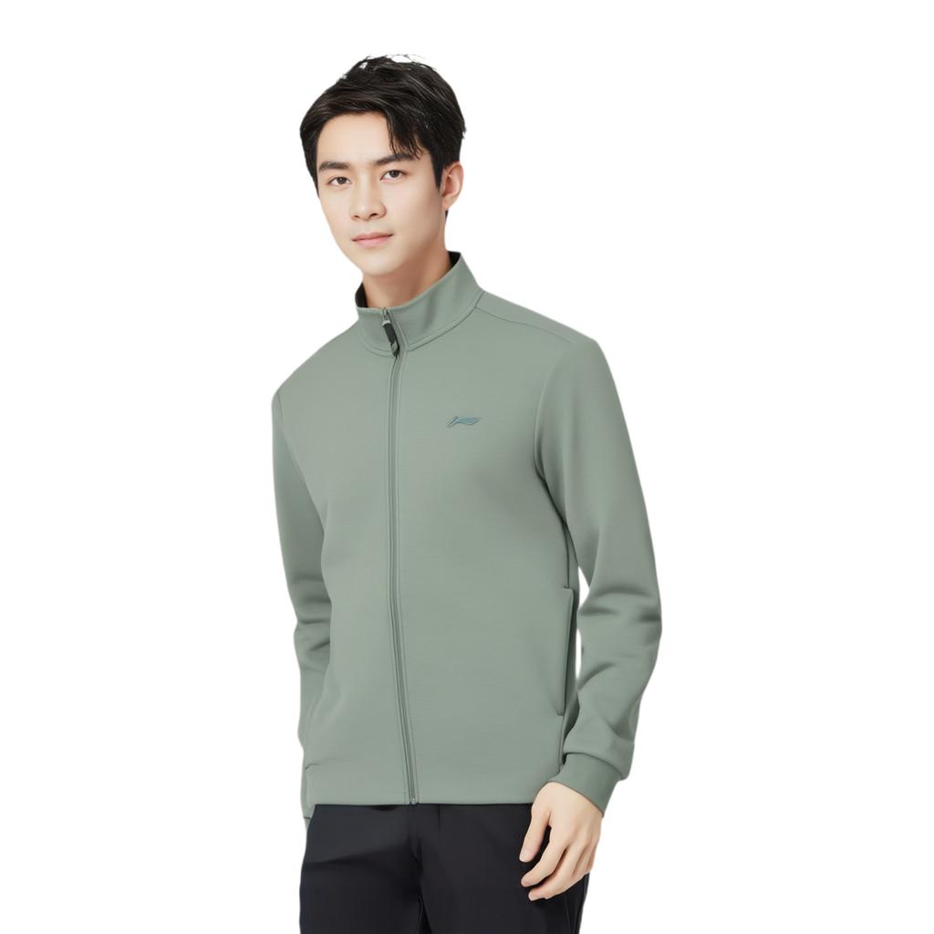 Li Ning Fitness Series Sweatshirt Men's Gray Green AWDT799-4