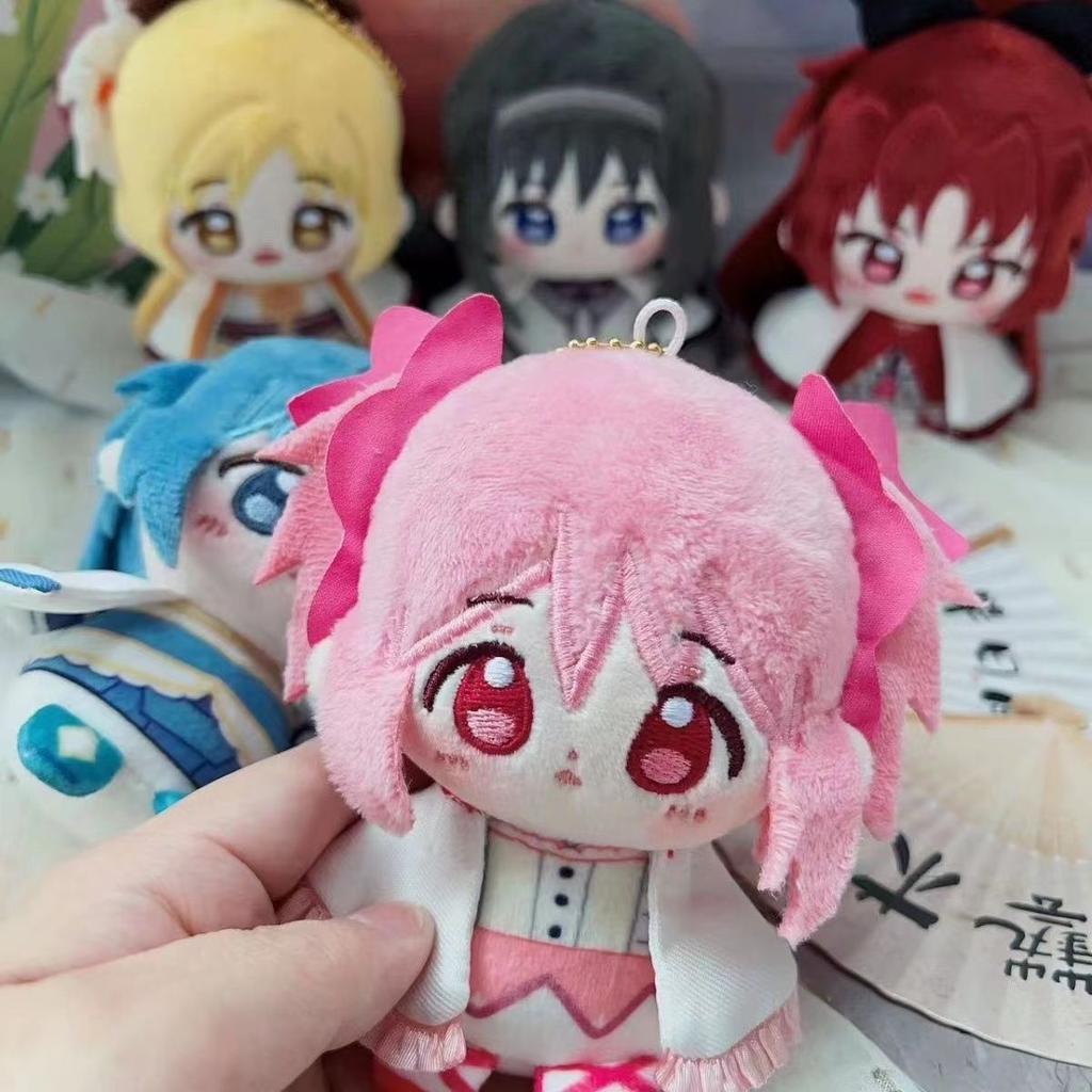 Cute Figure Plush Stuffed Cotton Doll Backpack Pendant, Puella Magi Madoka Magica Sakura Kyoko Boy Girl Toys Keychain Gift