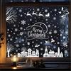 Decorative Sticker Display Window Glass Door Picture Snowflake Christmas Static Cling Sticker Window Flowers Sticker