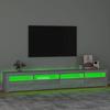 Vidaxl TV Cabinet with LED Lighting, Sonoma Oak Grey, 240X35X40 Cm