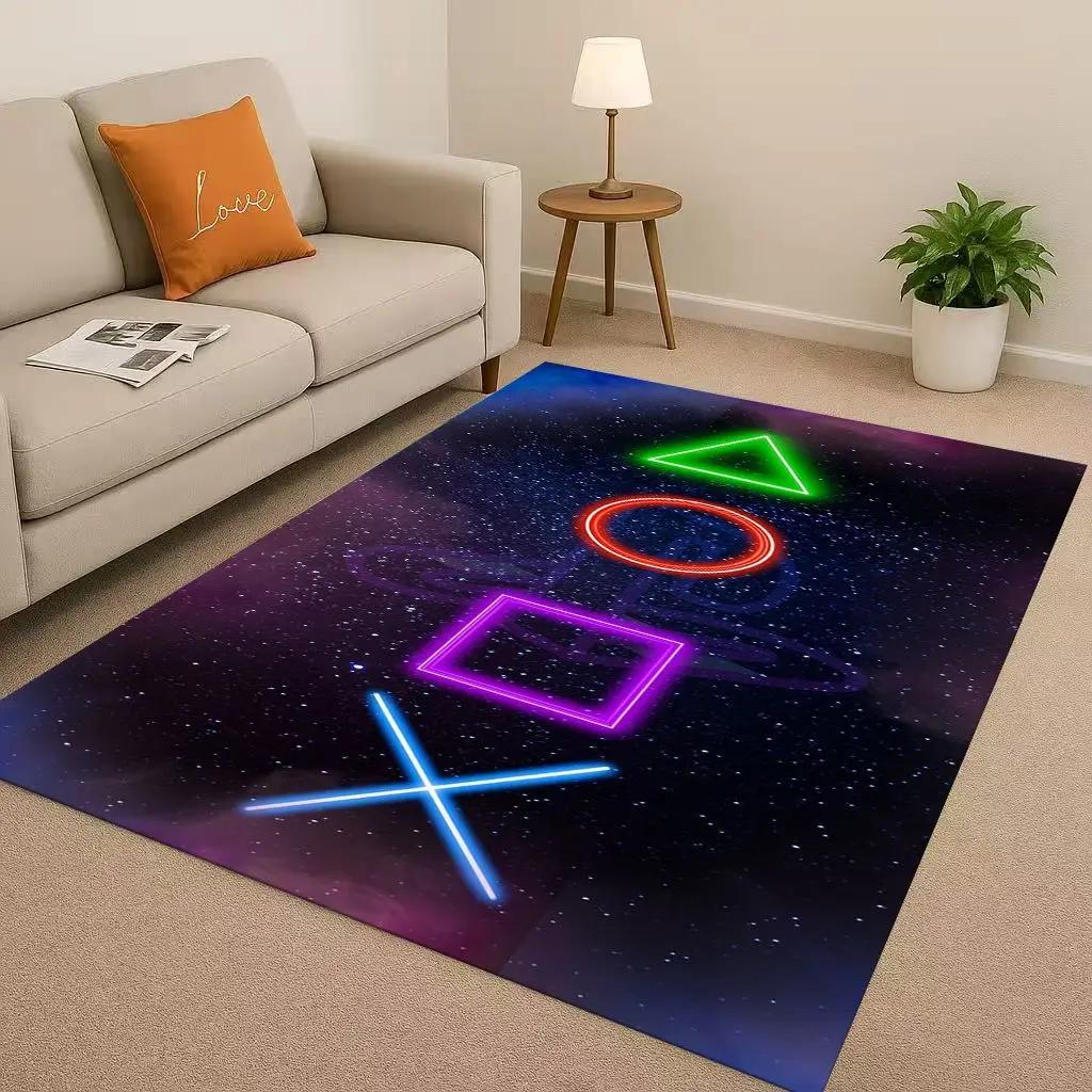 27 Style Game Zone Sign Gamer Controller Living Room Non-Slip Area Rug Carpet For Bedroom Kids Playroom Sofa,Home Decor Doormat