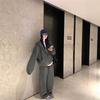 Women's Hooded Sweatshirt Wide Leg Pants Sports Suit Loose Fit