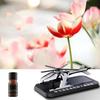Solarenergie rotierende Aromatherapie Auto Lufterfrischer mit Telefonnummer Hubschrauber Form ätherisches