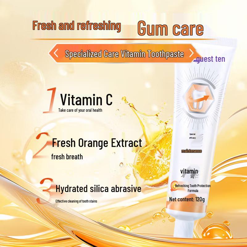 Shuke Fresh Orange Mint Zahnfleischpflege Zahnpasta 120g