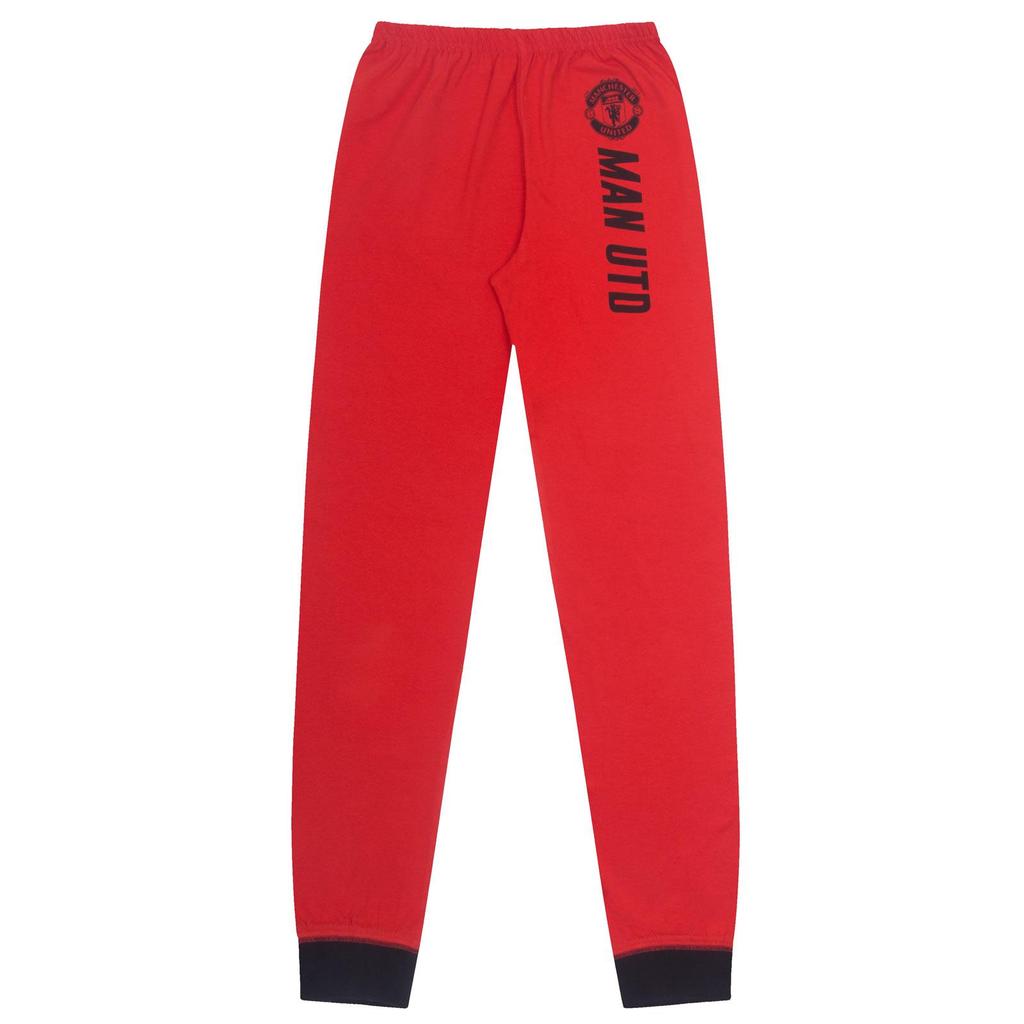 Manchester United FC Boys Graphic Print Long Pyjama Set