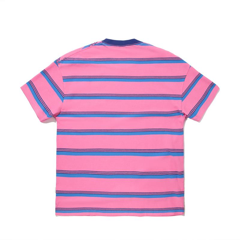 Li Ning X Takashiya Striped Round Neck Comfortable Breathable Versatile Short Sleeve T-Shirt Unisex T-Shirts Red AHSV809-1