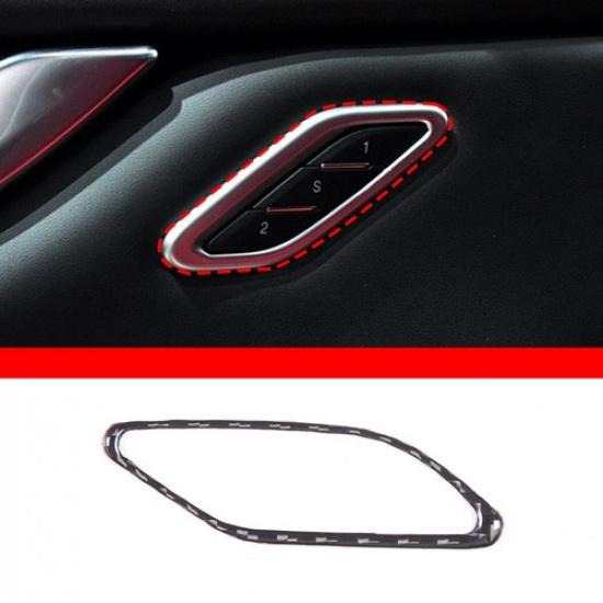 Carbon Fiber Seat Memory Switch Frame Cover Trim For Maserati Ghibli 2014-