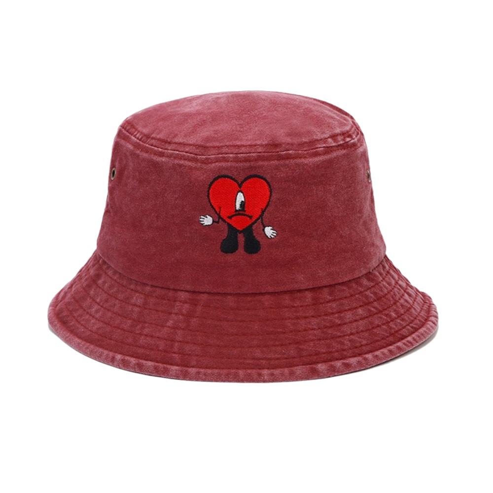 Pălărie de pescar Bad Bunny pliabilă, pălărie bucket la modă pentru bărbați, de soare, pentru exterior