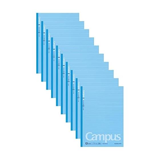 KOKUYO Notebook Campus Note Dotted Ruled B5 A-lined Blue 30 Sheets 10 Books Set No-3CAT-BX10