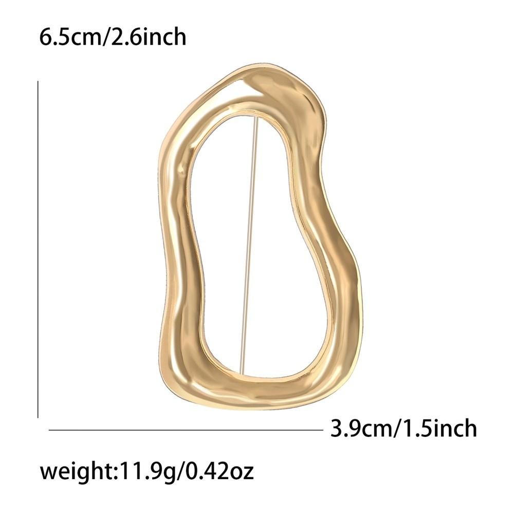 Vergoldete Geometrische Broschen Silberfarbene Reversnadeln Neue Unregelmäßige Broschen Schmuckzubehör