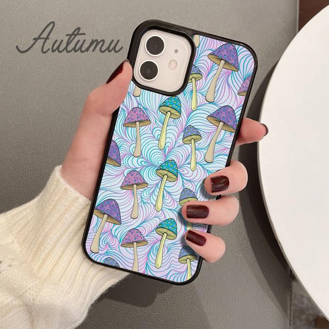 Psychedelic Trippy Abstract Art Phone Case for iPhone 11 12 13 14 Pro Max Mini XR XS SE 2020 7 8 Plus Galaxy S21 S22 Shell