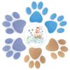 8pcs Non slip Bathtub Stickers Self-Adhesive Paw Print Decals Prevent Slips and Falls in the Bathroom Improve Security