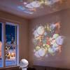Rechargeable/Plug-in Dreamy Dynamic Projector Light Snowflakes Starry Atmosphere Christmas Projector Light Ocean USB Night Light