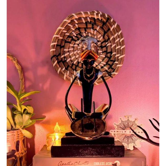 Bastar Antike Kunst für Heimdekoration | Stammesmusiker für Wohnzimmer | Handgefertigtes Prunkstück zum Verschenken | Nagada