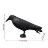 1 Pcs New Outdoor Garden Black Raven Crow Figurine Simulation Bird Repellent Effective Pigeons Pest Deterrent Home Yard Decor