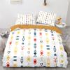 Tribal Duvet Cover Set Secret Tribe Pattern In Bohemian Style Decorative Polyester Bedding Set with Pillowcase King Queen Size
