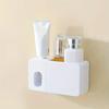 1pc-Upgrade Your Bathroom with This Automatic Toothpaste Dispenser and Wall Mounted Bracket!