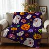 Cartoon Flat Leopard Texture Anime Cartoon Flannel Blanket Soft Warm Throw for Bedroom Sofa Car Kids Holiday Gift