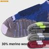 30% Merino Wool Outdoor Hiking Mid-Tube Socks - Thick & Warm for Sports & Mountaineering
