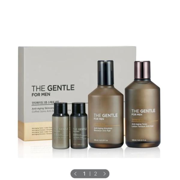 

The Face Shop The Gentle For Men Anti-Aging 2-Piece Special Set (Skin 145ml + Lotion 135ml + Skin 32ml + Lotion 32ml)