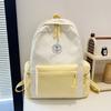 Schoolbag niche design simple versatile backpack junior high school college student high value schoolbag sweet and cute commuter backpack