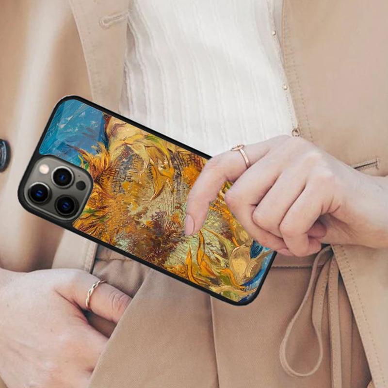 Sunflowers-Van-Gogh Magnetic Phone Case For APPLE iPhone 17 Air 16 14 13 12 Pro Max 15 Plus Wireless Charge With MagSafe Cover