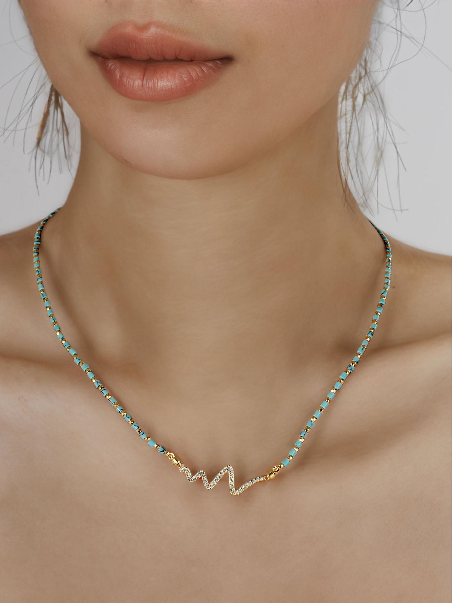 

Ожерелье из натуральных камней ручной работы – невыцветающий китайский стиль, женские осенне-зимние ювелирные изделия TN01211