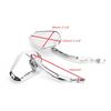 Chrom Diamant Rückspiegel Motorrad Für Harley Cruiser Touring Chopper Sportster