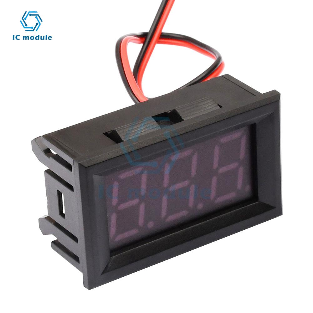 Mini LED Digital Display Voltmeter Detector DC 4.5-30V /DC4.7-30V/ DC5-30V Voltage Monitor Tester Gauge for Motorcycle Car