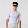 Pánský Dámský Cyklistický Dres Růžovo Fialový Gradient Krátký Rukáv Prodyšný Rychleschnoucí Aero Cyklistický Top