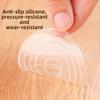 4Pcs Self Adhesive Silent Table Foot Mat Transparent Table Leg Gaskets Furniture Gaskets  Bed Foot