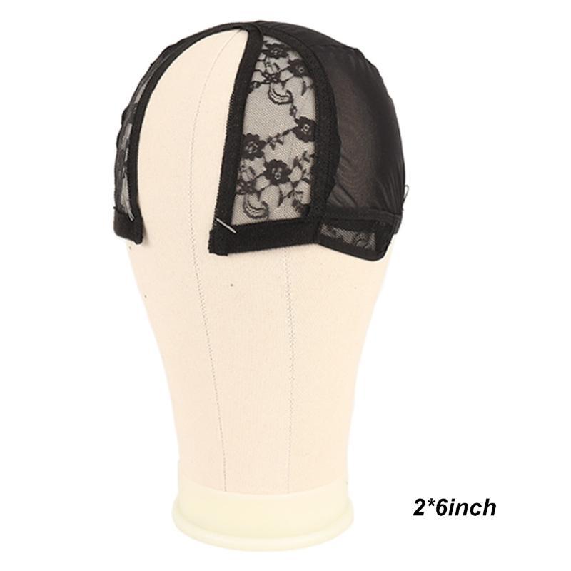Black 2*4 2*6 4*4 5*5 13*4Inch Wig Making Cap Invisible Lace Edge Adjustable Lace Wig Cap With Drawstring With Silicone Wig Caps