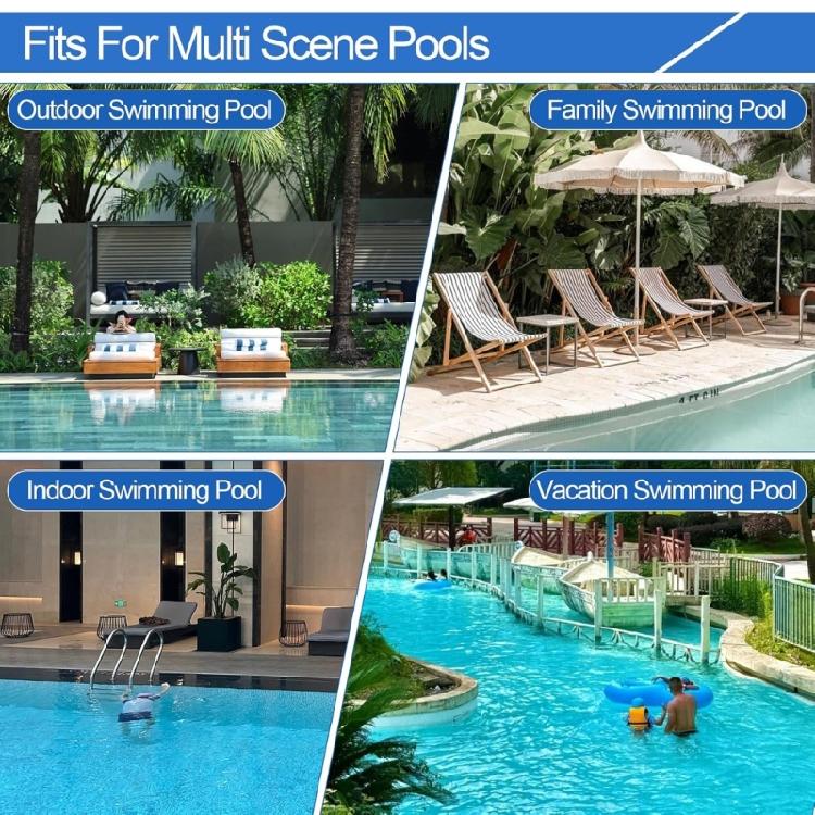 2 Pieces Hump Style Tires For Automatic Pool Cleaners Increases Coverage And Prevents Obstruction