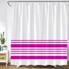Black And White Striped Shower Curtain Creative Simple Line Geometric Bath Curtains Modern Fabric Print Home Bathroom Decor Sets