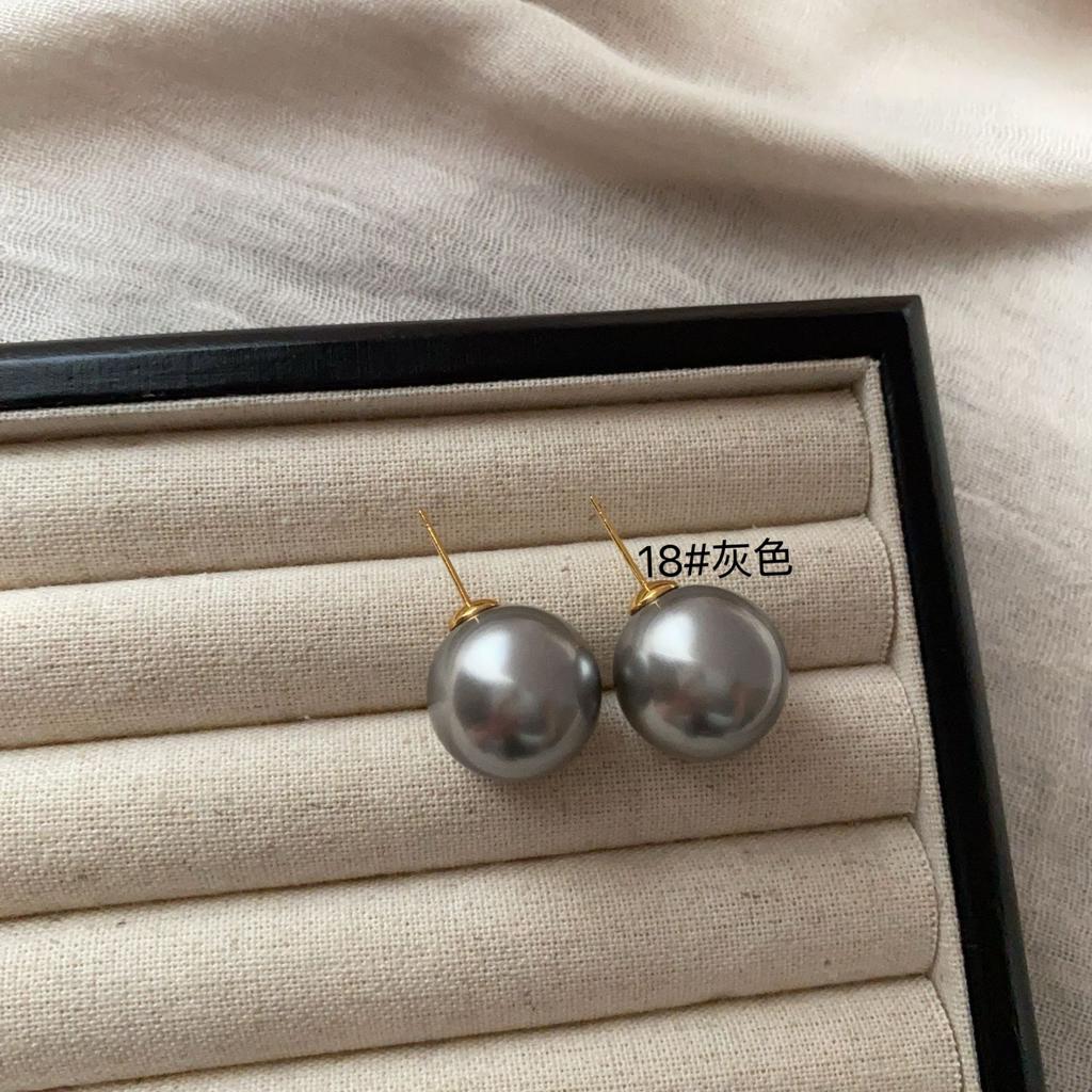 Simple And Sweet Atmosphere Pearl Multi-Color Stud Earrings, Advanced Not Monotonous And Versatile, Simple And Generous Light Luxury Earrings