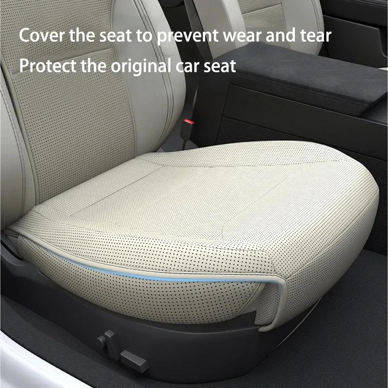 Per Nuova Tesla ModelY Juniper 2025 Cuscino Sedile in PU Perforato Traspirante Universale Divisibile Protezione Sedile Auto Accessori Interni