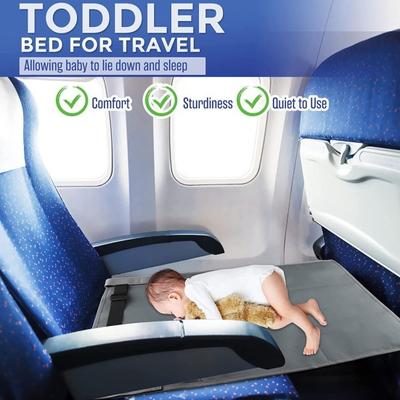 Fußstützen-Verlängerungspolster für Kinder im Flugzeug, faltbares Flugbett mit rutschfester Stütze, Sitzverlängerungspolster für Kinder