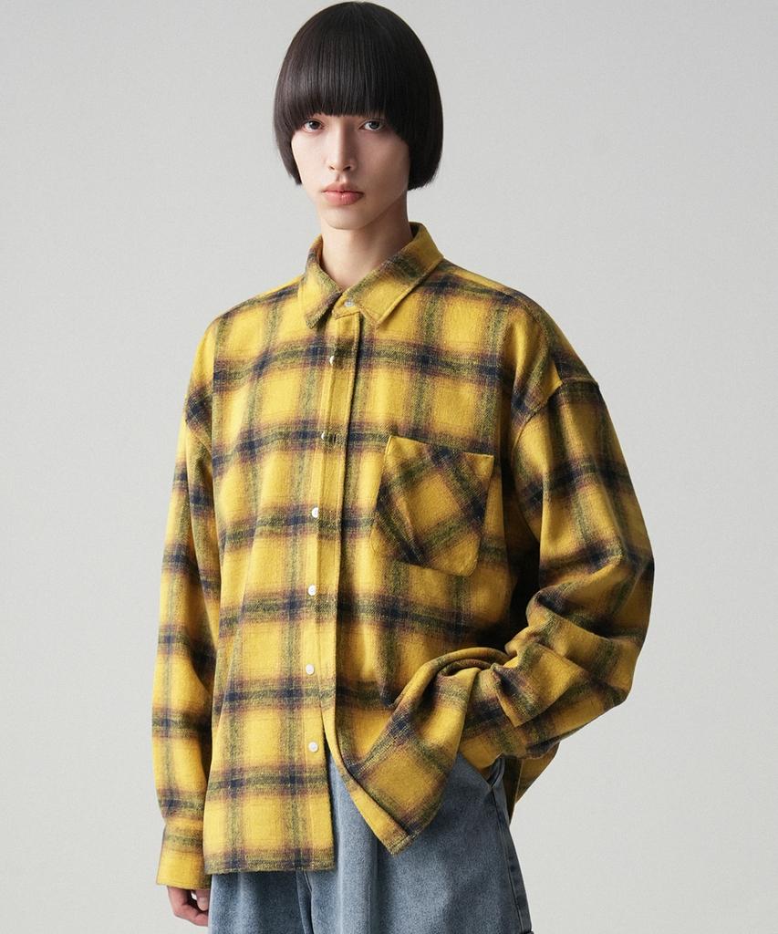 AVANDRESS Peter Check Shirt Brown