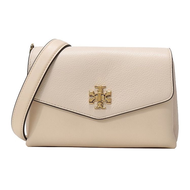 

Tory Burch Kira Flap Leather Chain Crossbody Shoulder Bag Women bags Cream 55346-122 Basic Set (Bag+Dust Bag)