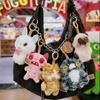 100% Original Fuggler Alley Cats Funny Ugly Tooth Monster Cute Keychain Bag Charm Collectible Plush Toy Backpack Decoration Doll