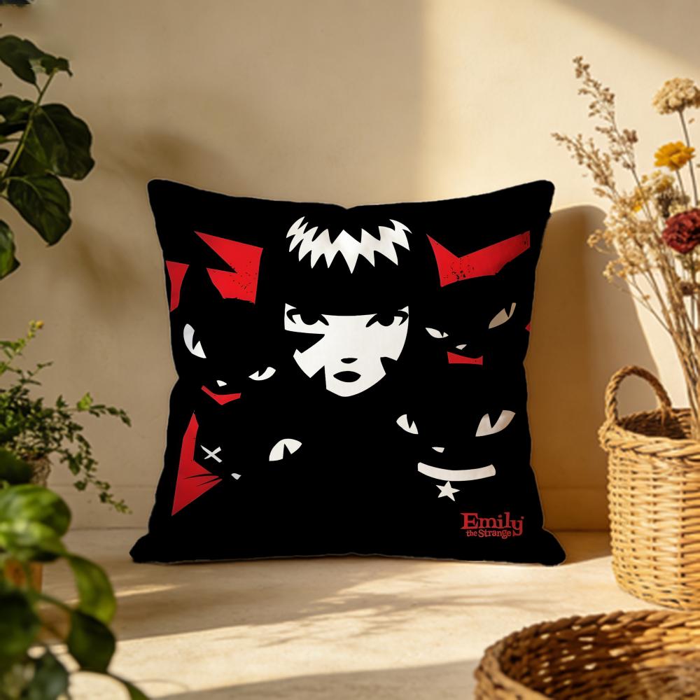Stylish Eemily the Cool Strangered Cushion Cover Versatile DoubleSided Pillow Case Fit for Sofa Bed Car Daily Decor