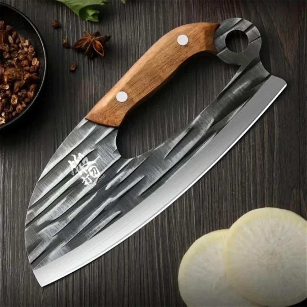 PLYS Utility Knives, Wooden Handle, Slicing Knife, Forge a Chef's Knife Cooking Butcher Vegetable Fruit Knife Kitchen